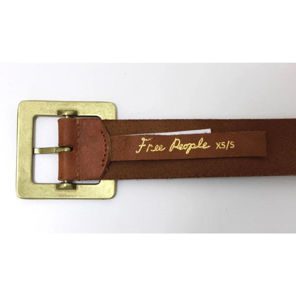 Free People Belt Brown Leather Size XS/S Minimalist